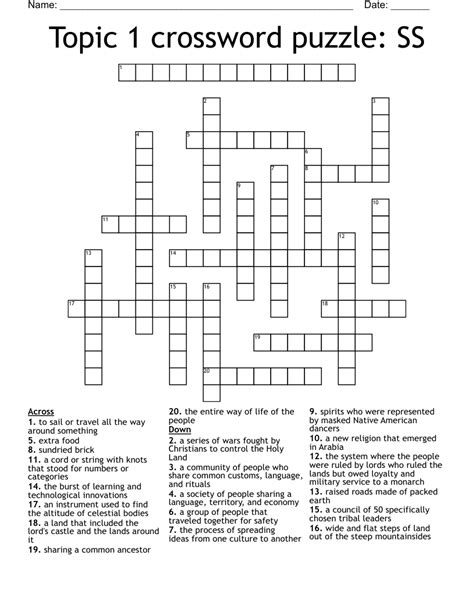 topic crossword clue|Topic crossword clue